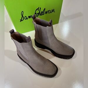 Sam Edelman Gray Suede Women’s Laguna Chelsea Boots